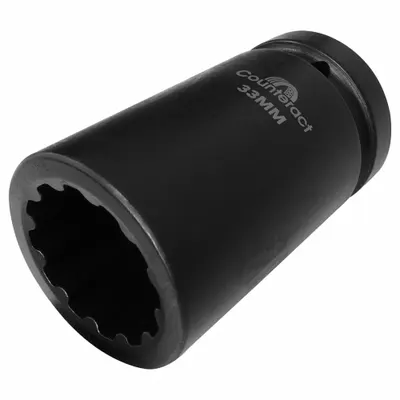 COUNTERACT Commercial Socket: Chrome (MPN CBBS1-33) - Metric Budd Wheel Socket Sets