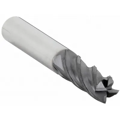 OSG Square End Mill: Carbide, TiAlN Coated, 4 Flute, 1/2" Mill Dia, 5/8" LOC - Fast-Cutting Carbide Square End Mills for Stainless Steel & Super Alloys