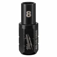 MILWAUKEE Impact Socket: SAE/Metric, 8 mm Socket Size, 6-Point, Short, 1 41/64 in Overall Lg, Socket (MPN 49-16-1608)