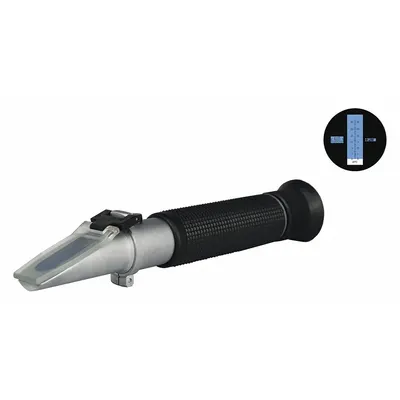 LAXCO, INC Refractometer: Brix, +/-0.2% Accuracy, Auto, Analog, 7 1/2 in Overall Dp - Analog Handheld Refractometers