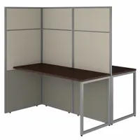 BUSH BUSINESS FURNITURE Modular Cubicle Workstation: 66 in Overall Ht, 60 in Overall Wd, Cherry (MPN EODH460MR-03K)
