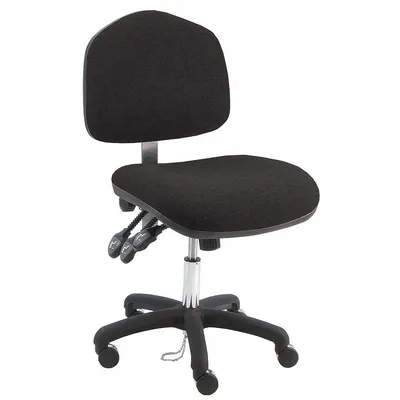 BENCHPRO Ergonomic Chair: Fabric, Armless, Ht Range 17 in to 22 in, 21 1/2 in Seat Wd - Fabric Lab Chairs