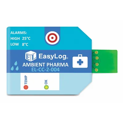 LASCAR EL-CC-2-004 PK10 Temperature Data Logger, -22°F to 158°F, USB, 10 Pack - Temperature & Humidity Data Loggers