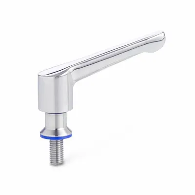 JW WINCO Hygienic Adjustable Tension Lever with Threaded Stud - Hygienic Adjustable Tension Levers with Threaded Stud