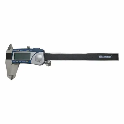WESTWARD Fractional-Display Digital Caliper, 0-6 in / 0-150 mm - Calipers without SPC Output