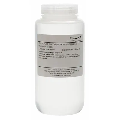 FLUKE Silicon Oil: Silicon Oil, 0 Holes, 6102, 7102 and 7103, Fluke - Temperature Calibrator Accessories
