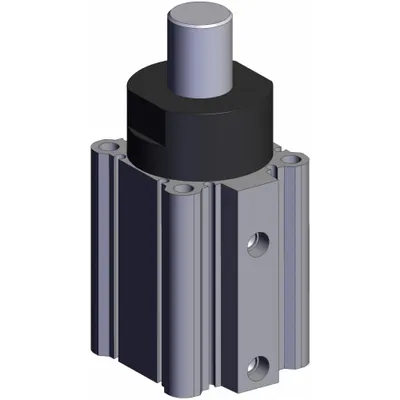 SMC Stopper Air Cylinder: 32 mm Bore Dia, 20 mm Stroke Lg, Both Ends Tapped Mounting - Pallet Stopping Extruded Cylinders
