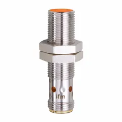 Shielded inductive proximity sensor with built-in M12 connector. Operates on 10-30V DC supply, 3-wire, 4-pin, PNP output. Detects metallic objects without contact for position sensing and part detection in industrial automation.