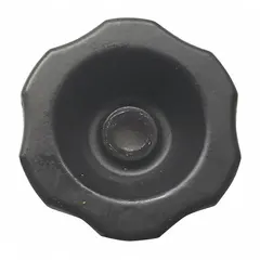 This free knob is a replacement part for material handling hoists. It is compatible with HRH-3T-10FT-Cr, HRH-3T-20FT-Cr, and HRH-3T-5FT-Cr models. Used in lifting and positioning operations in industrial facilities.
