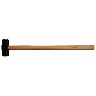 WESTWARD Standard Sledge Hammer: Steel, Wood Handle, 16 lb Head Wt, 2 3/4 in Dia - Standard Sledge Hammers