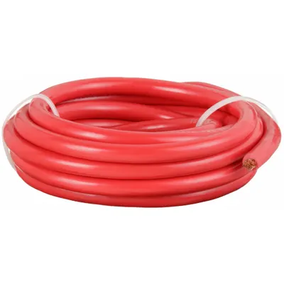 WESTWARD Battery Jumper Cable: 4 ga, 120 in Cable Lg, Red - Cut to Length Jumper Cables