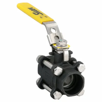 SHARPE Manual Two-Way Ball Valve: 1 in, Carbon Steel, Straight, Socket x Socket - Carbon Steel Ball Valves