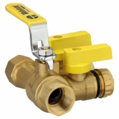 WEBSTONE Purge and Fill Valve: 3/4 in, Brass, 600 psi Max. Op Pressure, Full Port Ball Port - Brass Purge & Fill Valves