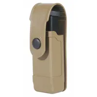 BLACKHAWK Magazine Pouch: Tan, Carbon Fiber, 6 1/2 in x 5 1/4 in, Snap Closure (MPN 430900CT)