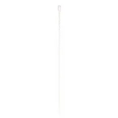 Plastic beaded tie for attaching identification tags to equipment, cables, pipes, or components. 8-inch length, natural color, supplied in a 100-pack. Suitable for asset tracking, safety labeling, and maintenance tagging in industrial environments.