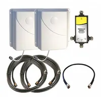 WEBOOST Signal Amplifier: 50 dB Max Gain, (2) 60 ft Cables/2 ft Jumper Cable/Cable Splitter 3-Way (MPN 30990750N)