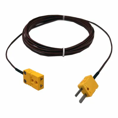 Dayton Extension Lead: Extension Lead, 500°F Max Temp °F, 260°C Max Temp °C, Male - General Purpose Thermocouple Extension Leads