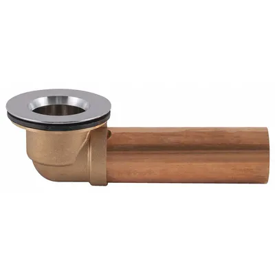 OEM Overflow Shoe: Brass, Chrome-Plated, Slip - Bathtub Drain Replacement Parts