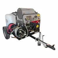 SIMPSON Gas-Powered Pressure Washer: Trailer Pressure Washer, Hot, Cart, Heavy Duty, Diesel, Direct (MPN 95016)