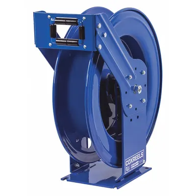 COXREELS Spring Return Hose Reel: 50 ft (3/4 in I.D.), 300 psi Max Op Pressure, Brass - Truck-Mount Air or Water Spring-Return Hose Reels