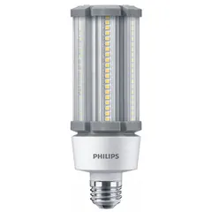 This 27 W LED lamp with a medium screw (E26) base operates at 5000K color temperature and accepts 100 to 277V input. It is shatter-resistant for use in demanding environments. Suitable for replacement of HID lamps in industrial, warehouse, and outdoor area lighting.
