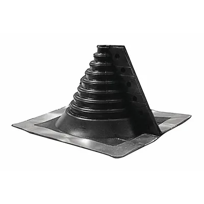 OATEY 15"H 12"W Plastic Roof Vent Pipe Boot: For Pitched Roof, Rectangular Base - Rectangular-Base Boots