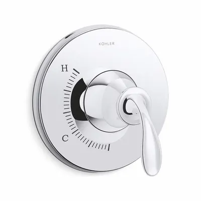 KOHLER Valve Trim: Compatible Product Type RITE-TEMP, Circle Trim Plate, Metal - Handle & Trim Kits for Bathtubs & Showers