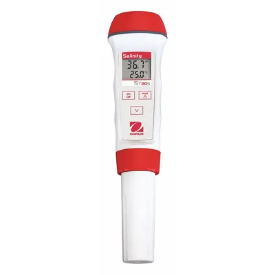 OHAUS Salinity Meter: 0 ppt – 80 ppt, ±1.5% FS Salinity Accuracy, 10°C – 40°C - Pocket Salinity Meters