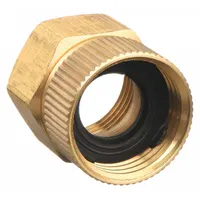 Garden Hose Adapter: 3/4 in x 3/4 in Fitting Size, Female x Female, Swivel, 32 mm Overall Lg (MPN 4KG88)