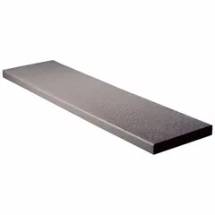 This covered stair tread from FIBERGRATE is constructed of fiberglass for corrosion and impact resistance. It features a medium grit surface for slip resistance and measures 12 1/4 inches deep by 12 feet wide. Suitable for industrial environments where chemical exposure and heavy foot traffic are present.