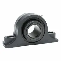MOLINE BEARING Pillow Block Bearing: 2 1/4 in Bore, Spherical E Roller Bearing, Cast Iron, 2 Holes (MPN 29121204)