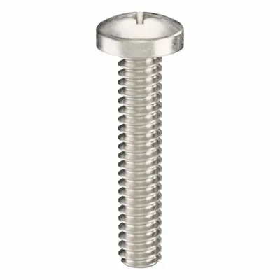 USA INDUSTRIALS Machine Screw: #10-24 Thread Size, 1 in Lg, 316, Stainless Steel, Plain - Pan Head Machine Screws