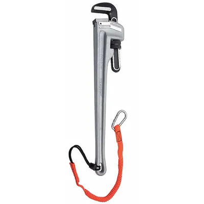 PROTO Pipe Wrench: Aluminum, 2 in Jaw Capacity, Serrated, 12 in Overall Lg - Straight Pipe Wrenches