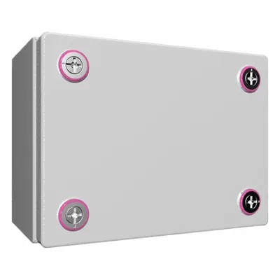 RITTAL Enclosure: Light Gray, Steel, 5 in x 7 in x 5 in, NEMA 1/12/3R/4 - Metallic Boxes