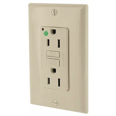 LEVITON GFI GFNT1-HGI Spec Grade Decorator Duplex GFCI Receptacle - General Purpose Receptacles