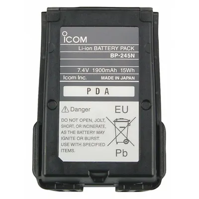 ICOM Radio Battery: Fits Icom, For M73 Series, 2,100 mAh, Lithium Ion, Waterproof - ICOM-Compatible Batteries