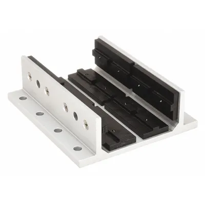 80/20 Linear Bearing: 40 Series, 160 mm L x 143.4 mm W x 50.1 mm H, Silver, Double Flanged - Standard Linear Bearings