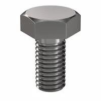 Hex Head Cap Screw: Steel, Class 8.8, Plain, M10, Metric, 20 mm lg, Fully Threaded, Metric, 50 PK (MPN HC3810020-050P1)