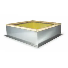 Roof Curb: Fixed Nonventilated Curbs, Square Curb, 24.5 in x 24 1/2 in Inside Dim, Mfr Part #. Key specifications — Curb Outside Width: 27-1/2 in; Finish: Galvanized; For Fan Type: Filtered Supply Fans; For Use With: 29 in Square Base; Standards: UL 705; Manufacturer Part Number:; Brand: DAYTON; Curb Inside Width: 24-1/2 in.