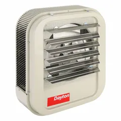 This electric unit heater is designed for wall or ceiling mounting in commercial and industrial spaces. It operates at 48 A, 3 phase - 27.7 A and measures 21-3/4 in x 19 in x 8-1/2 in. Suitable for spot heating or supplemental heating in large areas such as warehouses and workshops.
