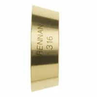 BRENNAN INDUSTRIES Compression Fitting Ferrule: 1/4 in OD Size, Compression, Brass (MPN N0319-F-04-B)
