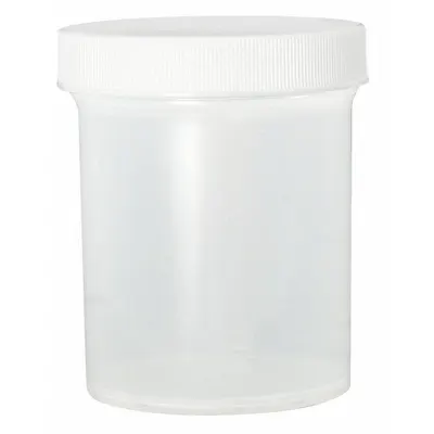 QORPAK Laboratory Jar: Polypropylene, Polypropylene, 1 fl oz, 38 mm Body Dia, 41 mm Ht - Polypropylene Lab Jars