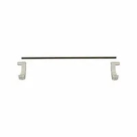 CAMBRO Shelf Rail Kit: 2 in Ht, 21 in Lg, Soft Gray, End, 1 Rails (MPN EWSR21E151)