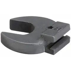 Open end torque wrench head with 3/4 in size. Designed for use with compatible torque wrenches to apply precise torque to fasteners. The open-end configuration allows access to confined spaces where standard sockets cannot fit.