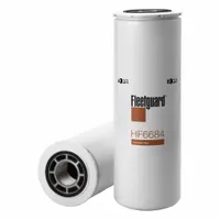 Spin-on hydraulic filter with cellulose media, 4 13/16 in outside diameter. Compatible with hydraulic fluid for use in versatile vehicle makes. Removes contaminants to protect hydraulic system components