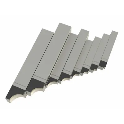MICRO-100 Lathe Tool Bit Set: RAD Tool Bit Style, 3/8 in_1/2 in_3/4 in Shank Wd - Machining