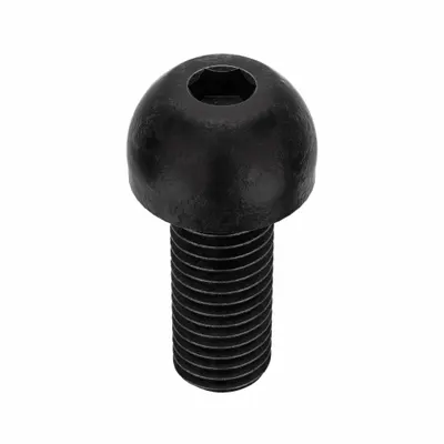 KERR LAKESIDE Socket Head Cap Screw: 1/4"-28 Thread Size, 5/8 in Lg, Button, Black Oxide - Button Head Socket Cap Screws
