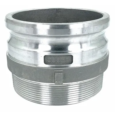 OEM Cam and Groove Adapter: 5 in Coupling Size, 5 in Hose Fitting Size, 5"-8 Thread Size - Type F Aluminum Cam & Groove Fittings