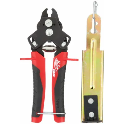 MALCO Hog Ring Pliers: 7 3/8 in Overall Lg, Std Handle, Std Cushion Grip, Tether Ready - Hog-Ring Pliers
