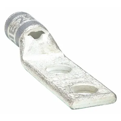 OEM Compression Lug: For 4 AWG, Stranded Wire, 5/16 in Stud Size, Std - Two-Hole Compression Lugs